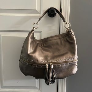 Inc leather gold purse